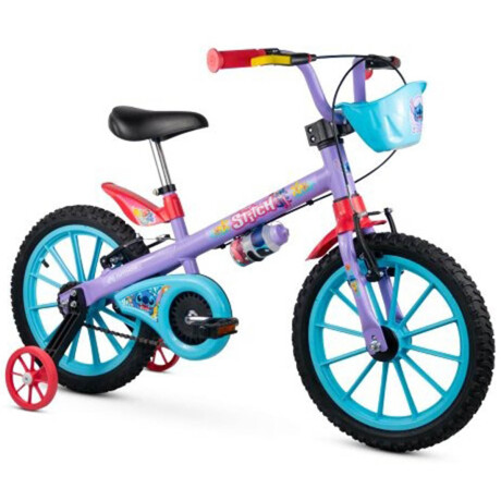 Bicicleta Infantil Stitch Disney Rodado16 C Rueditas Bicicleta Infantil Stitch Disney Rodado16 C Rueditas