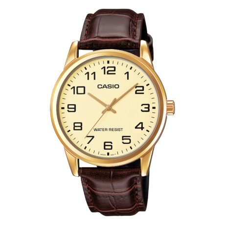 Reloj CASIO MTPV001GL-9BUDF en Cuero Marron Esfera 45mm 0
