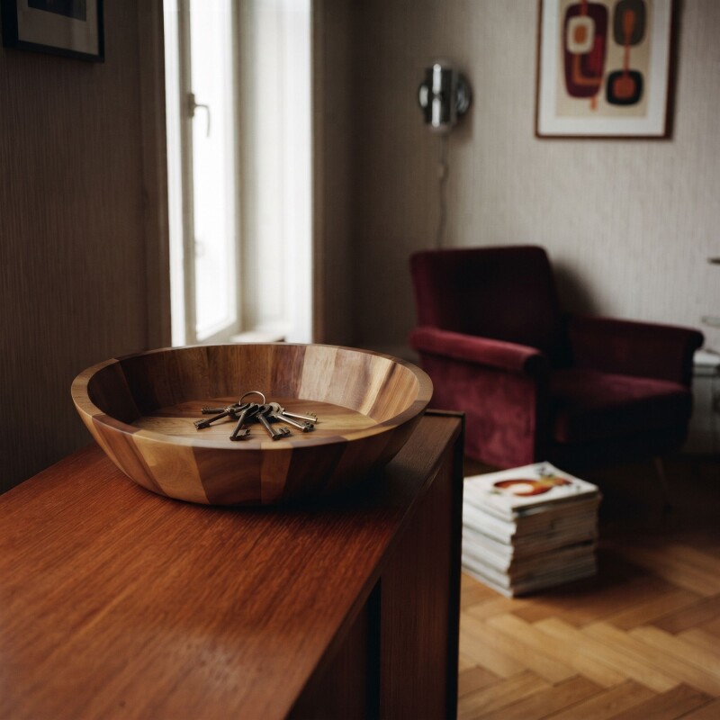 Bowl de madera de acacia Grande