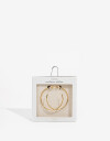 Aros Argollas Metal Aros Argolla Acero - Dorado