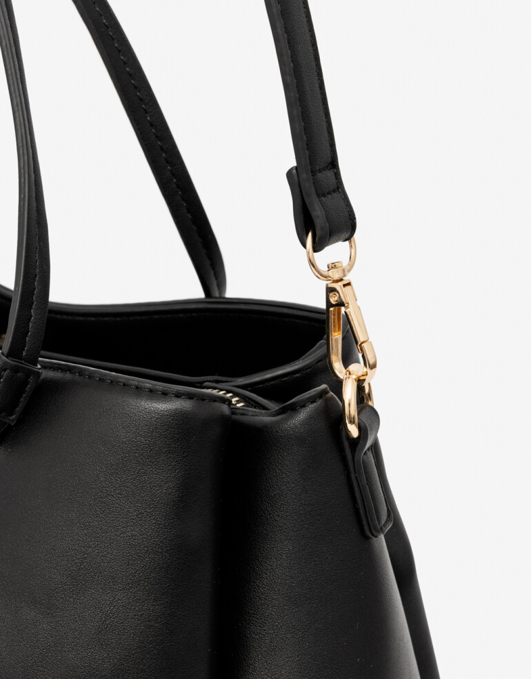 City Cartera City Con Monedero - Negro