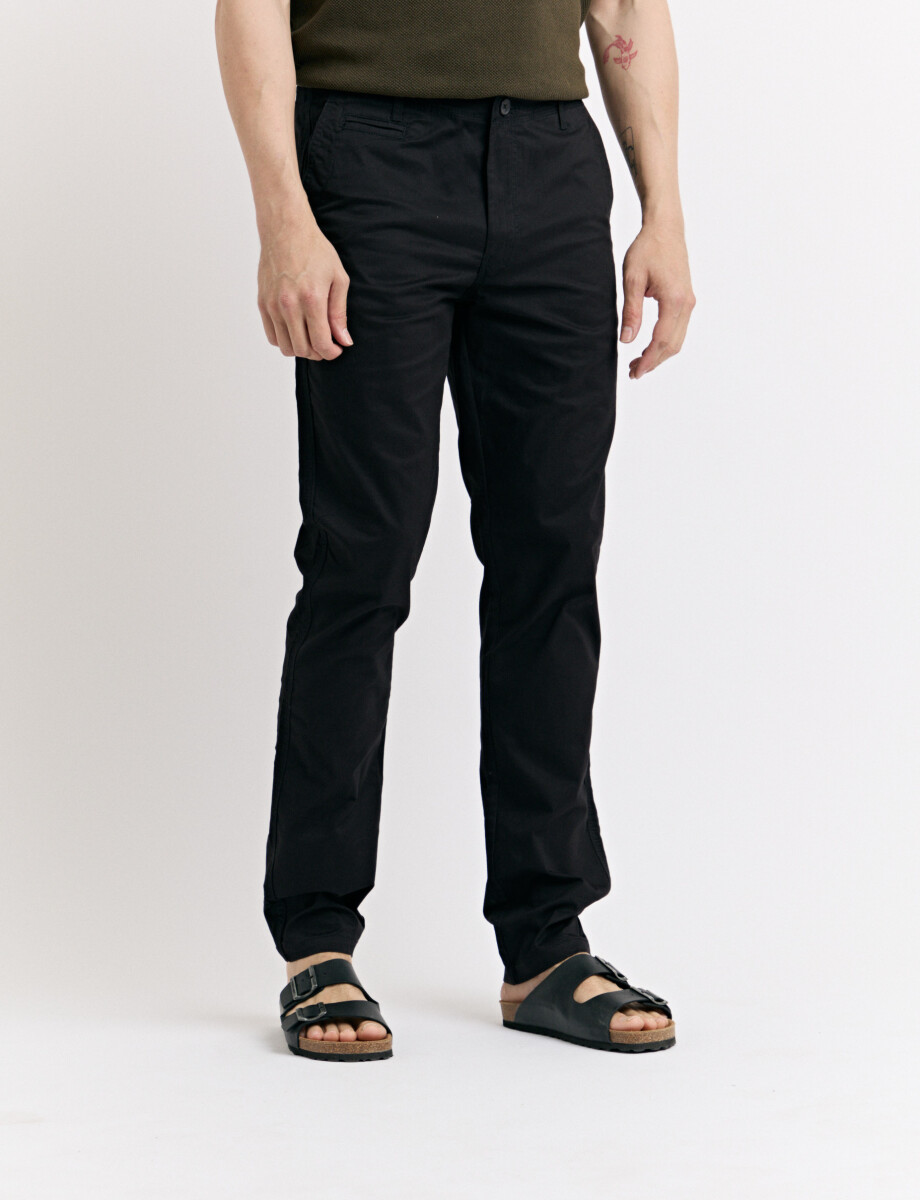080575 PANTALON HARRINGTON LABEL Negro