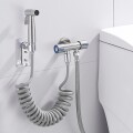 DUCHA HIGIENICA SALIDA DOBLE CON LLAVE CROMADA DUCHA HIGIENICA SALIDA DOBLE CON LLAVE CROMADA