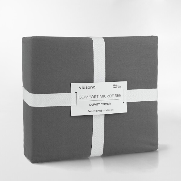 FUNDA DE DUVET MICROFIBER GRIS - SUPER KING