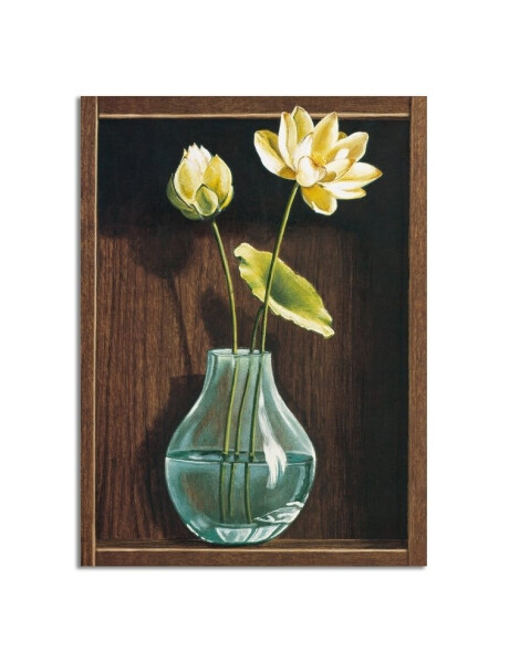 CUADRO CANVAS 30x40cm JARRÓN VIDRIO CUADRO CANVAS 30x40cm JARRÓN VIDRIO