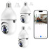 Cámara de Seguridad Vigilancia 360 Wifi Graba Audio X 3 Unid Color Blanco