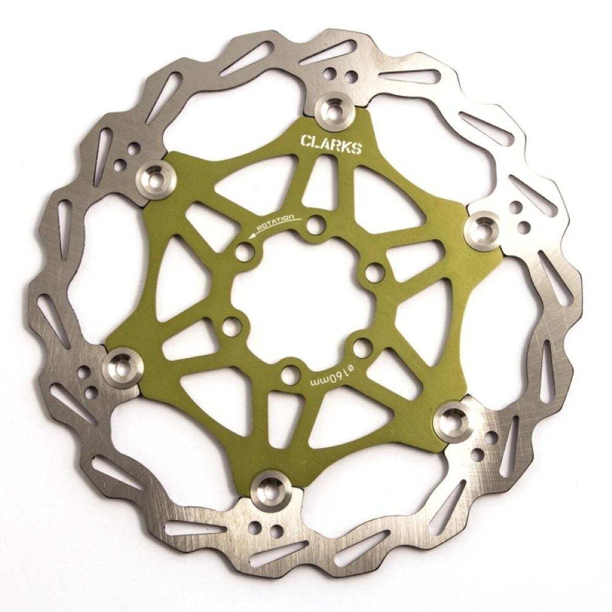 Rotor Clarks Ultraliviano 160 Mm Verde 