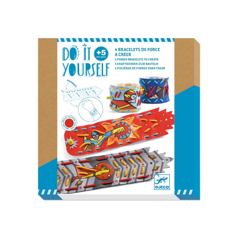 Set para hacer pulseras Do it yourself Djeco 5+ - Super Héroes Set Para Hacer Pulseras Do It Yourself Djeco 5+ - Super Héroes