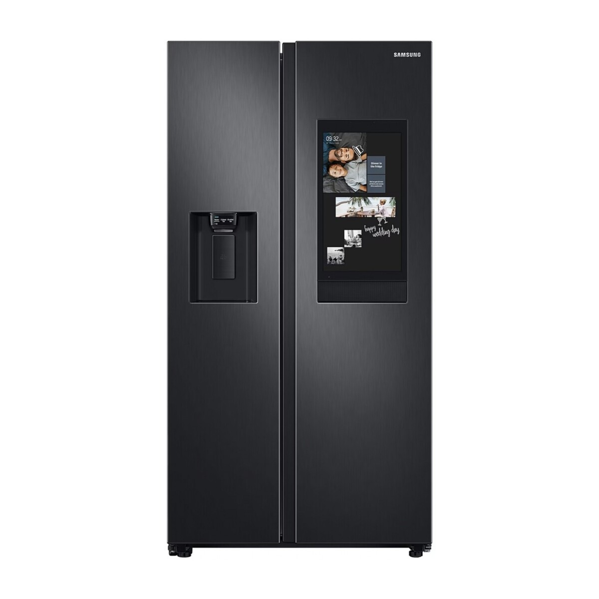 Heladera Samsung Side by Side 585 L Family Hub Negra RS58T5561B1 
