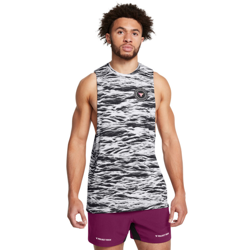 UA Pjt Rock AOP SL-WHT WHT-100