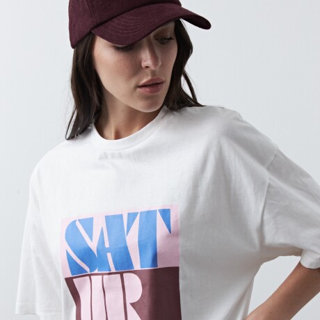 REMERA ERICA PRINTED Blanco