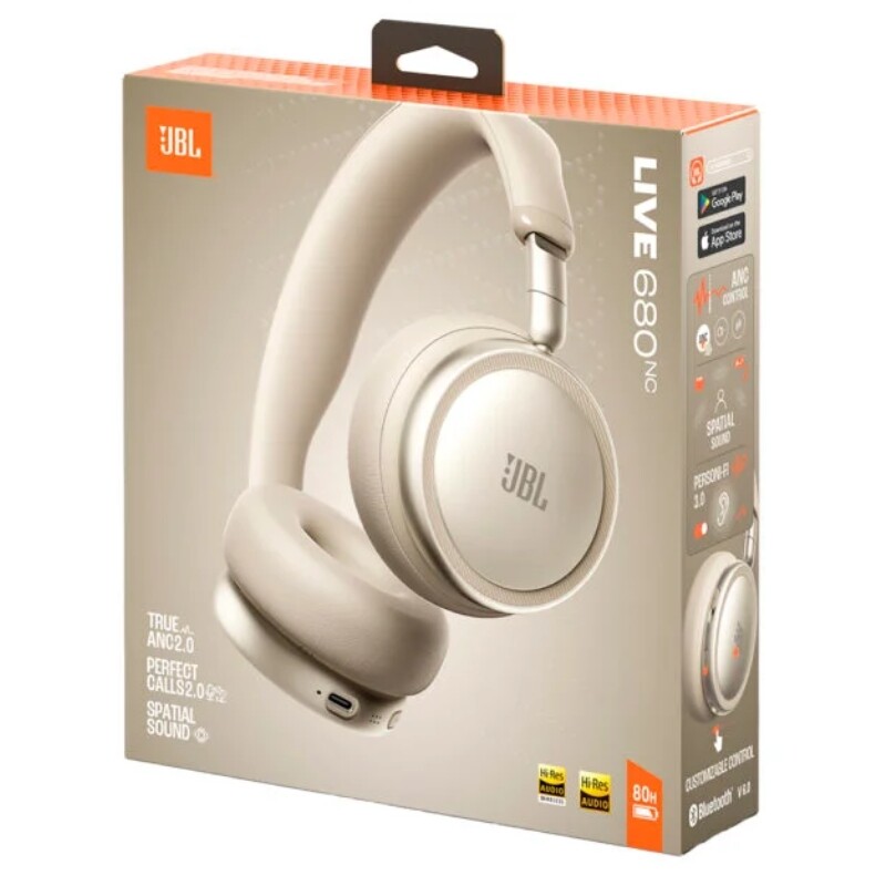 Auricular Jbl Live 680 NC Champagne Auricular Jbl Live 680 NC Champagne