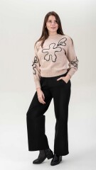 Sweater Flor Beige