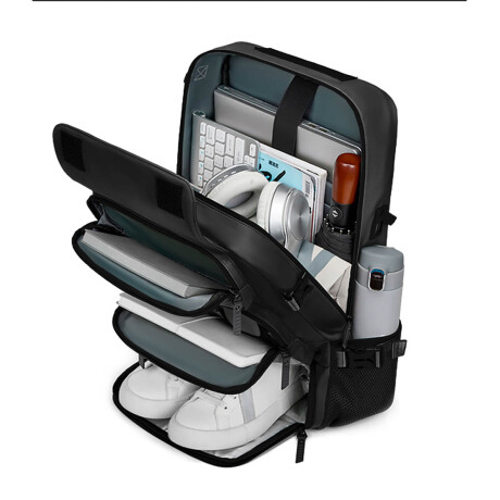 Mochila Bolso Viaje Carry On Impermeable N 1 Laptop Negro