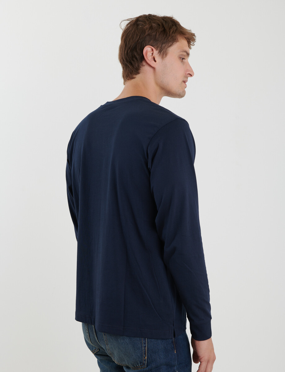 520682 T-SHIRT HARRINGTON LABEL Azul Oscuro