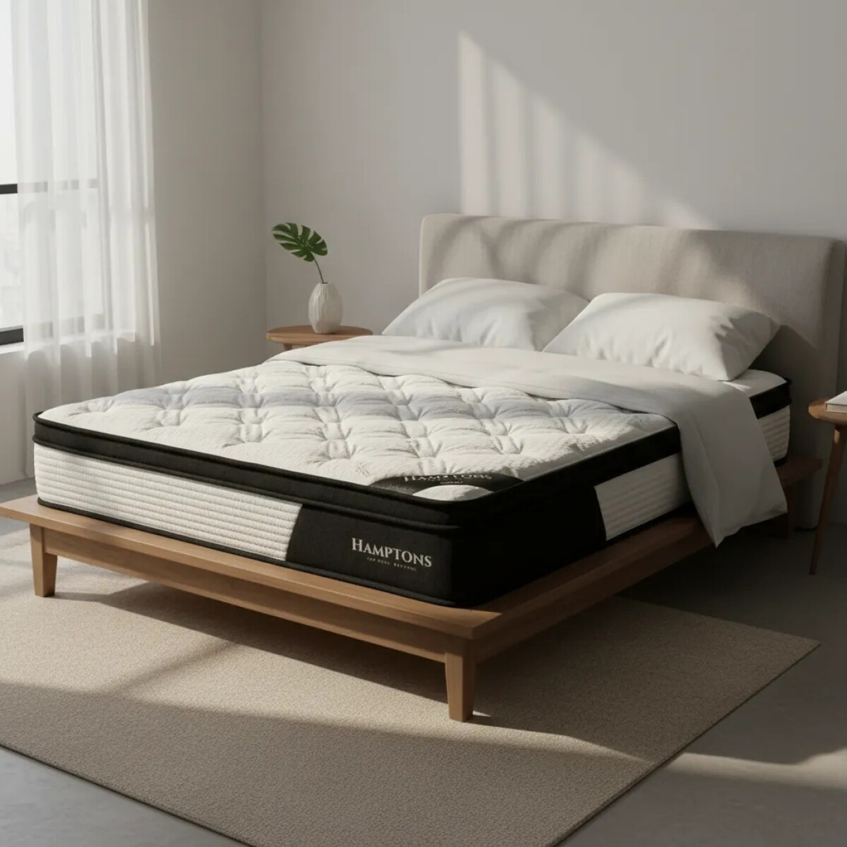 Colchón 2 plazas Hamptons Hybrid Cobalt 