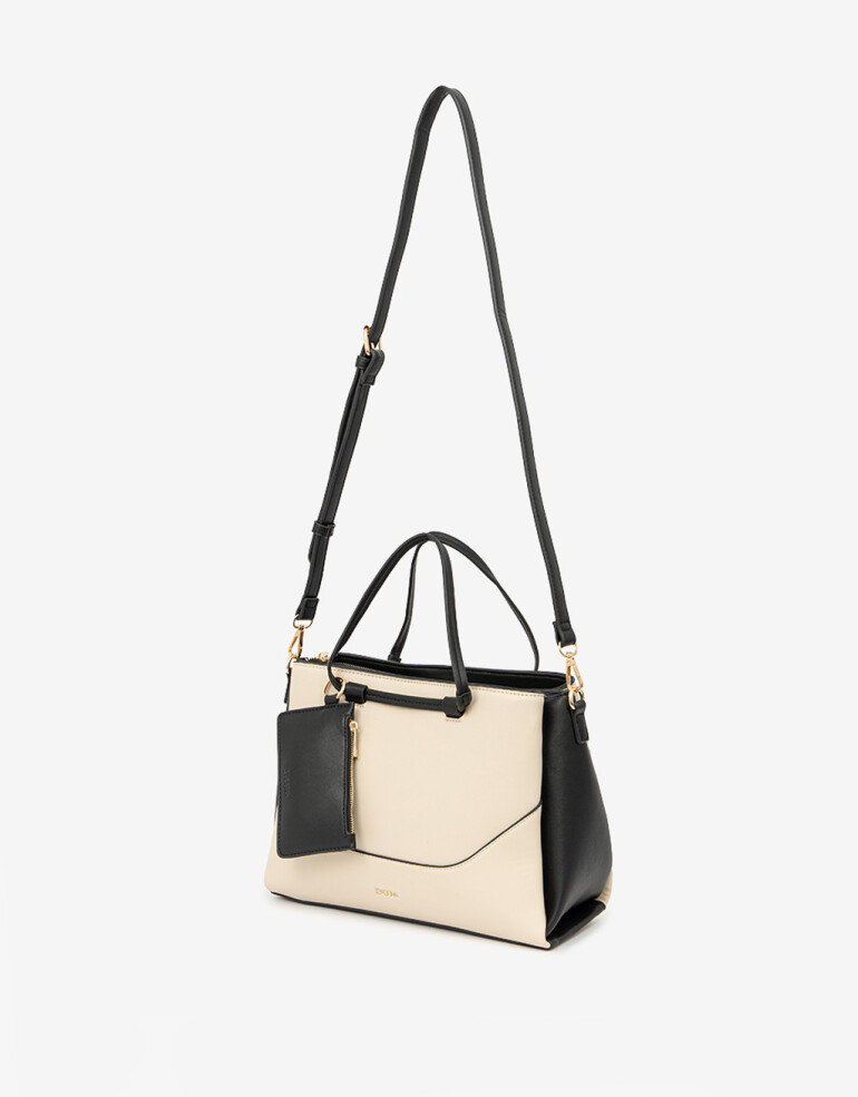 City Cartera City Con Monedero - Combinacion Bicolor