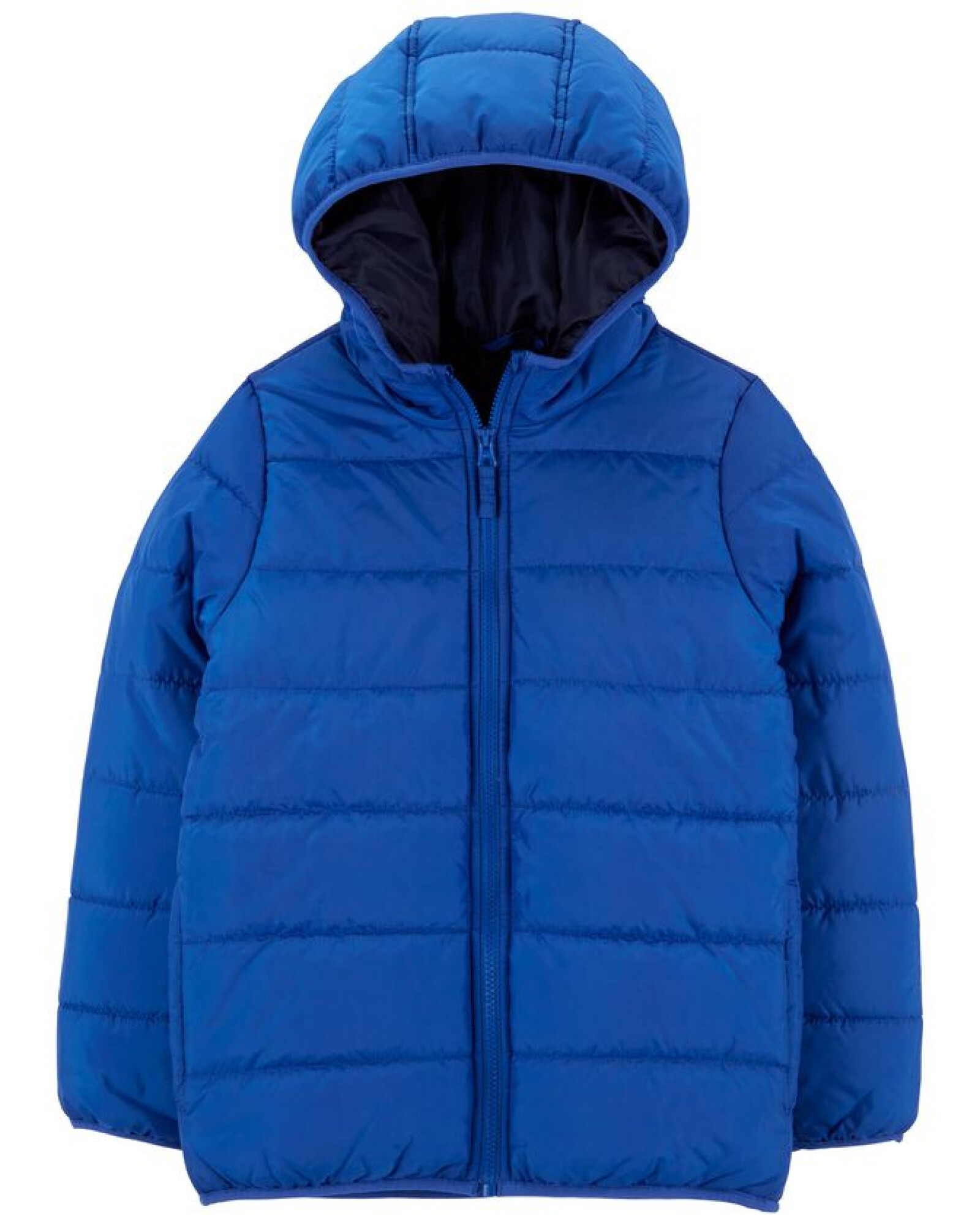 Campera resistente al agua, plegable, azul. Talles 4T-7 Sin color