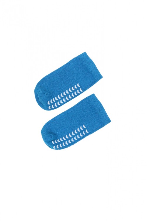 Medias c/antideslizante Azul