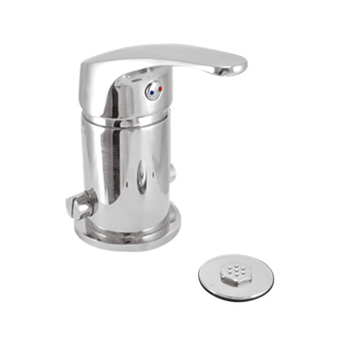 Griferia De Bidet Monocomando Cromo Aqualia Fiorentina 000