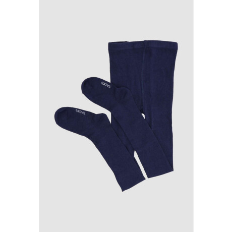 Cancan kids de algodón liso Azul