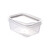 Recipiente Rectangular Dos Broches de 360 ml GRIS