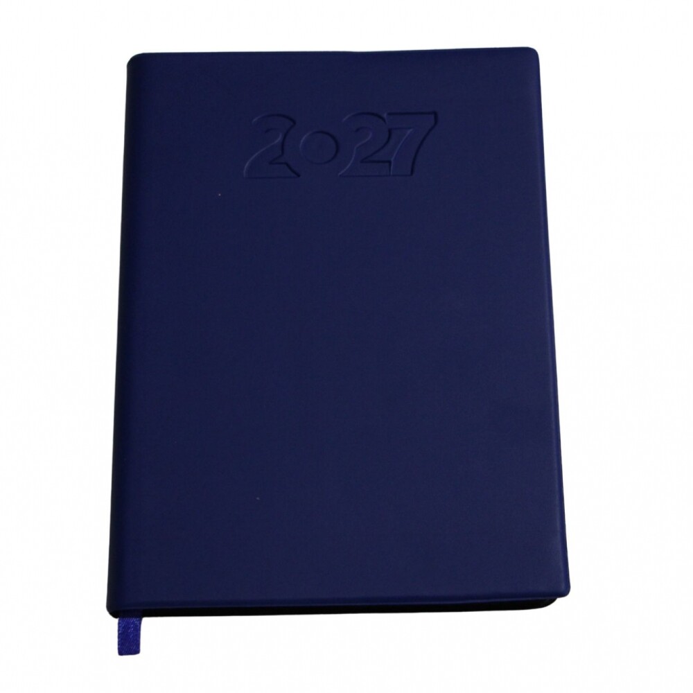 AGENDA ABEZETA 211 CLASICA MEDIUM TAPA FUNDA SEMANA A LA VISTA COLOR AZUL OSCURO
