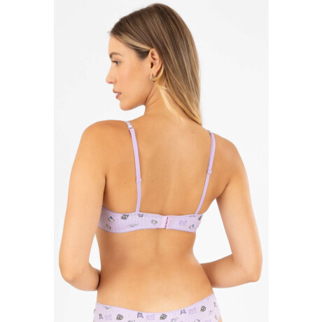 Bralet kitty & friends stripes Lila