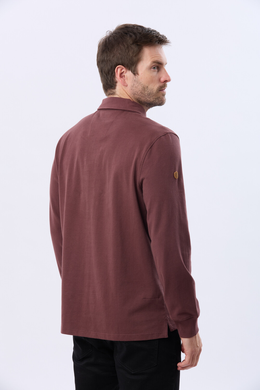 REMERA POLO JERSEY Bordo