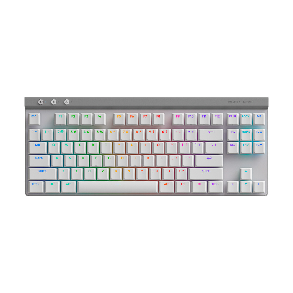 Teclado Gamer Logitech G515 Lightspeed TKL Retroiluminado en ingles - White 