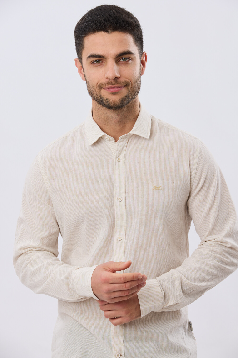 CAMISA RAYADA DE LINO Arena