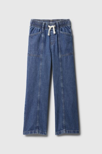 Jean Easy Wide Niña Medium Wash