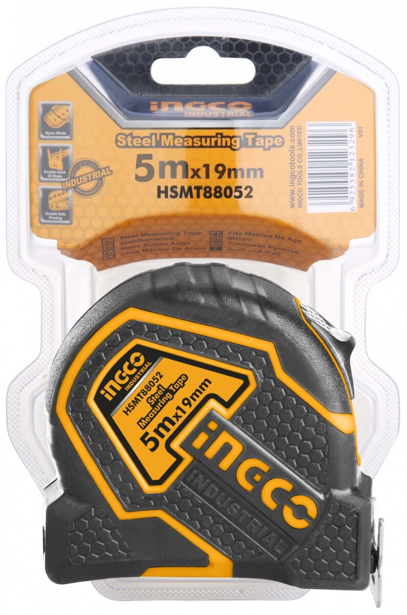 CINTA METRICA INDUSTRIAL 5 MT INGCO 19MM HSMT88052 