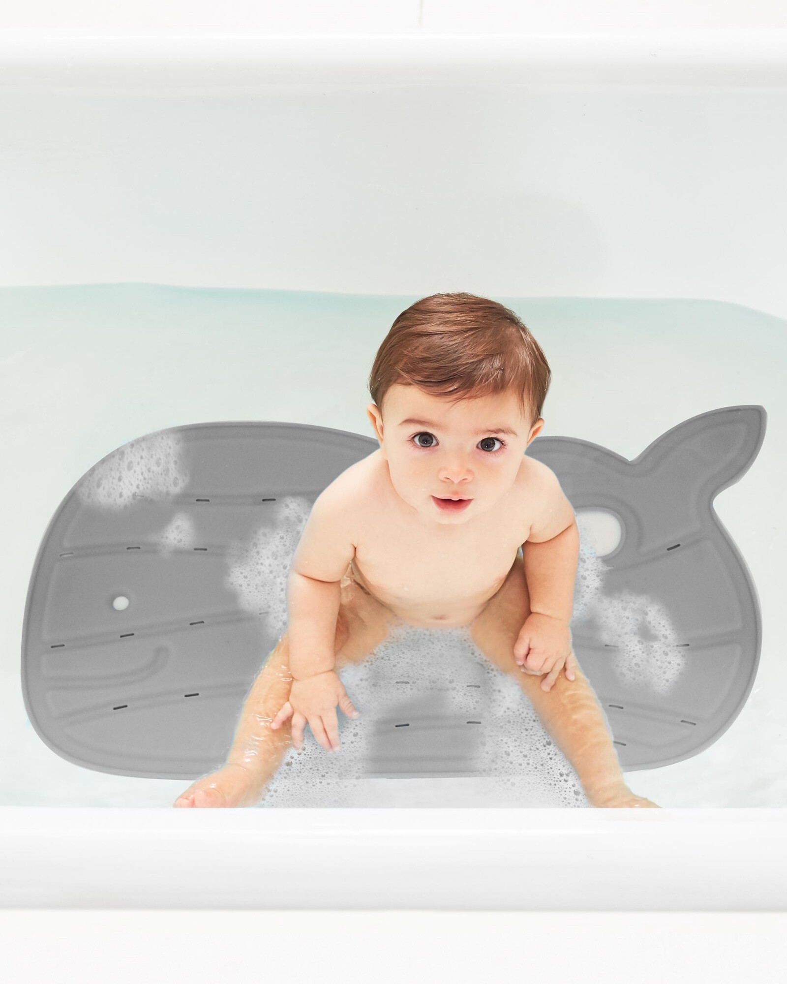 Alfombra Para Bañito De Bebé Gris 0