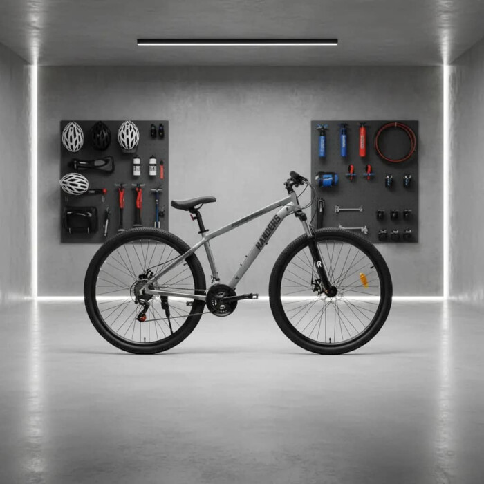 Bicicleta MTB BKE-I-29-LG Randers Kawill R29 21v Negro Gris Bicicleta MTB BKE-I-29-LG Randers Kawill R29 21v Negro Gris