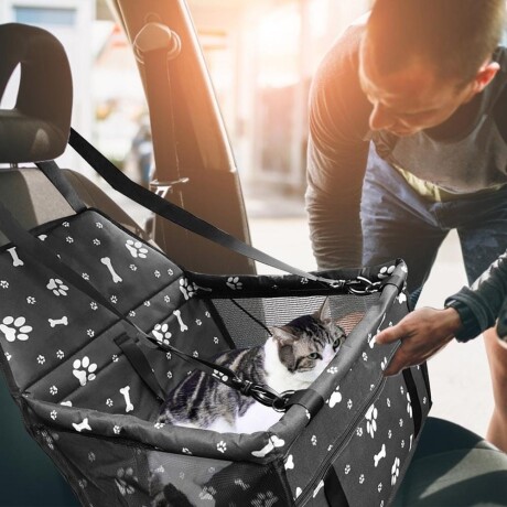 Bolso transportador para Auto Viaje Mascota Gatos Perros Azul