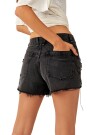 NOW OR NEVER DENIM SHORT Negro