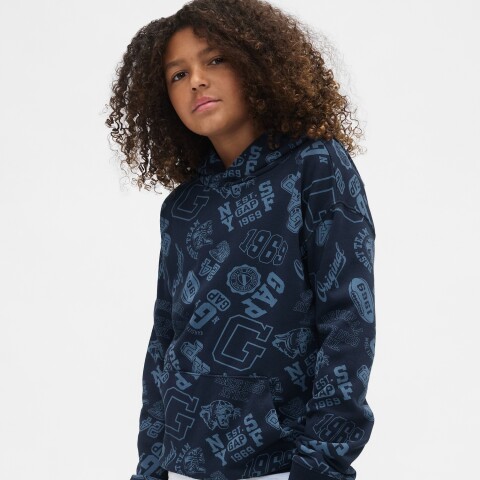 V-FRCH FT FALL LOGO PO - AOP PRINT TAPESTRY NAVY