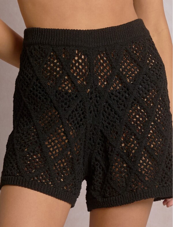 Short Crochet Tiro Alto NEGRO