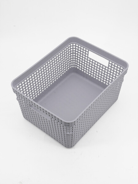 CESTA PLASTICA BLANCA BLANCO