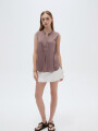 Blusa Tavia Taupe / Mink / Vison