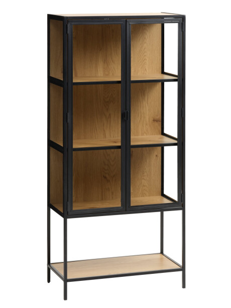 Vitrina TRAPPEDAL roble/negro Vitrina TRAPPEDAL roble/negro