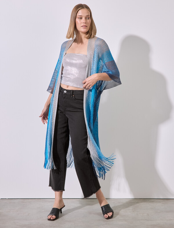 Kimono Shine MULTI/AZUL