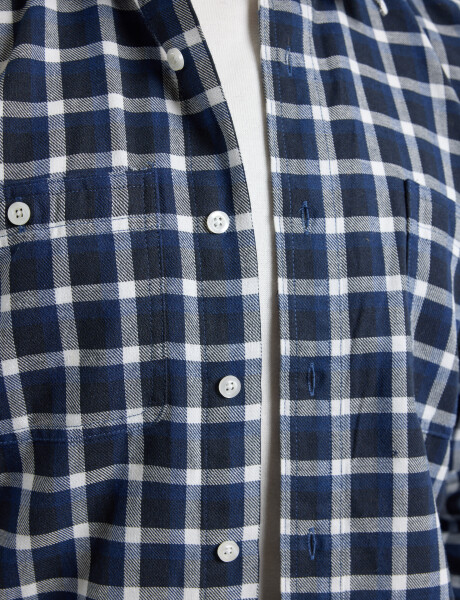 Camisa Harrington Urban Azul/blanco