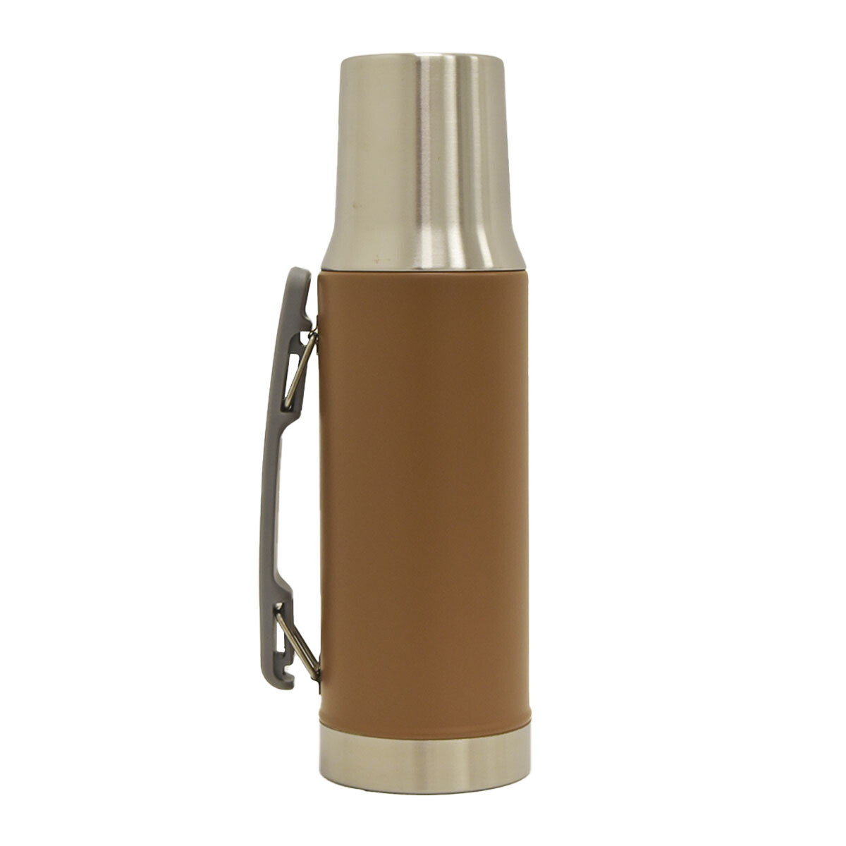 Termo 1Lt Acero Inox con Manija Retráctil y Tapa Mate Comet - Cobre 
