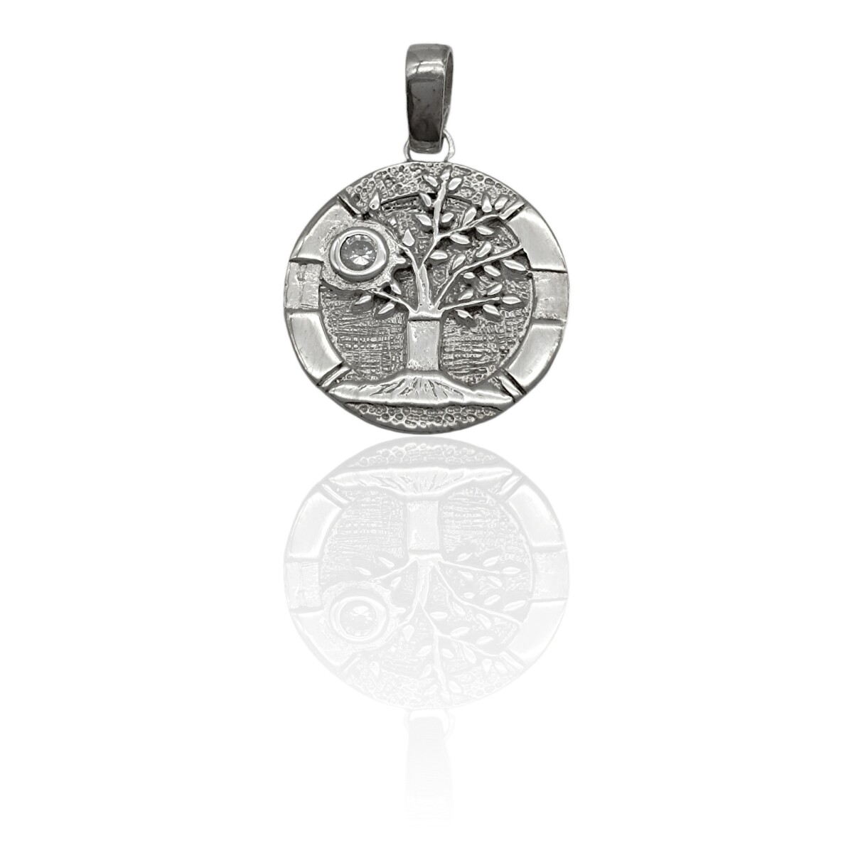 Dije Colgante Árbol de la Vida- Plata 925-Zirconia-CP3236 - conpiedra 