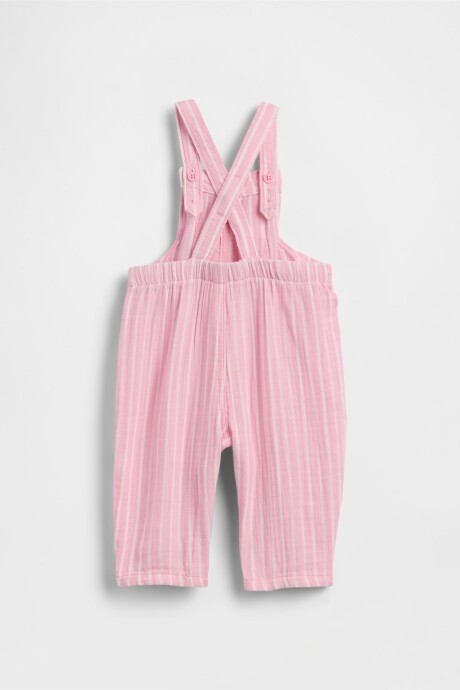 Enterito De Muselina Bebé Pink Stripe