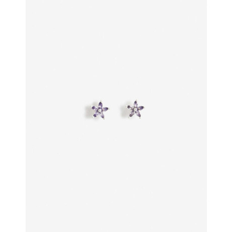 Aros Pasantes Cubic zirconia Plateado