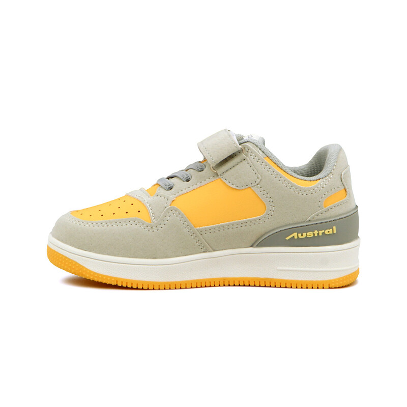 Champion de Niño/a Austral Energy C Acordonado con Velcro Gris-Amarillo