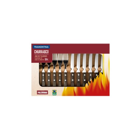 Juego para Asado 12 piezas Polywood Tramontina Marrón